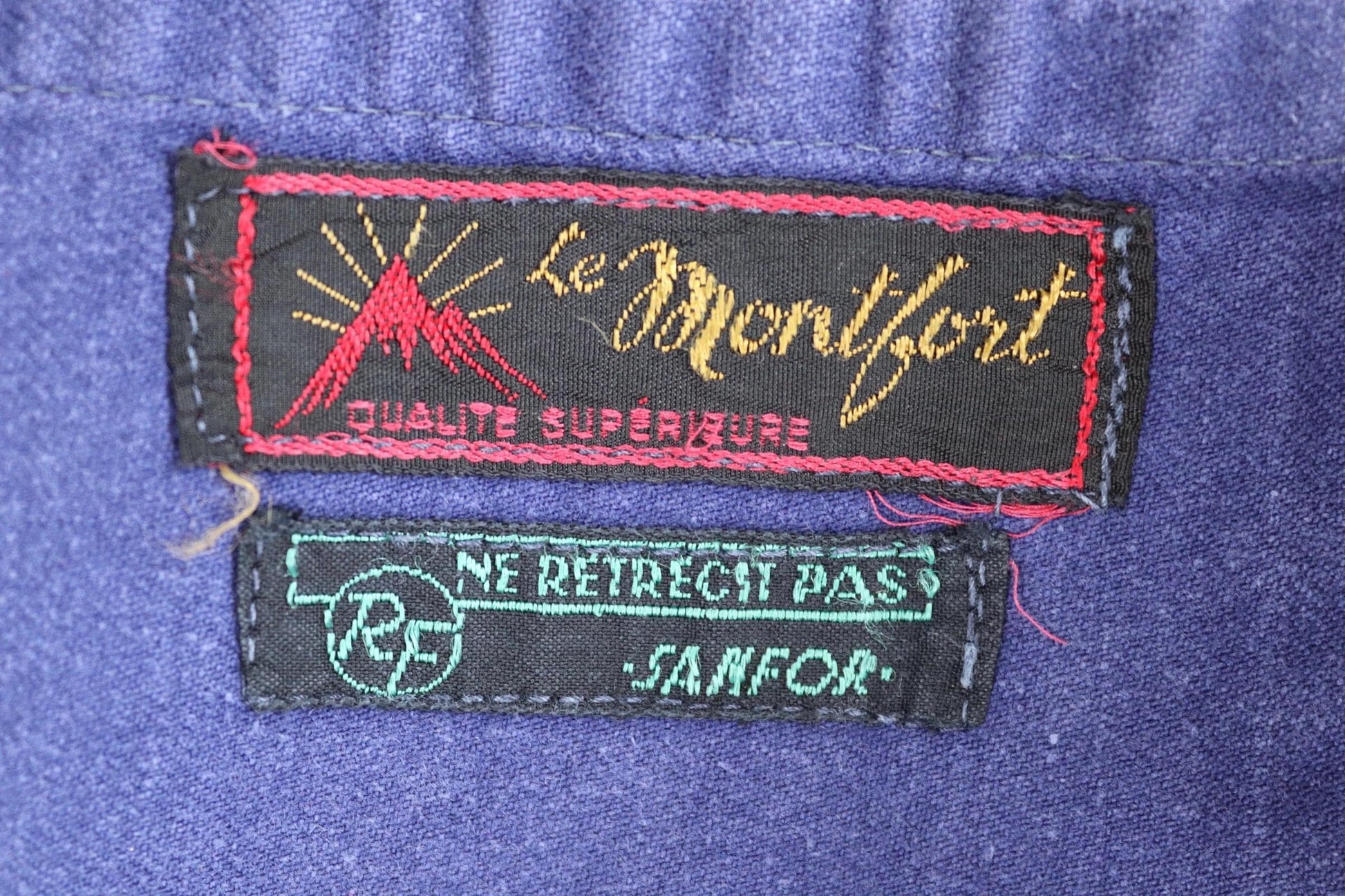 Vintage French blue workwear jacket - 1960s cotton twill - 39” chest - bleu de travail
