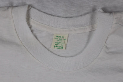 Vintage 1970s 80s Sears blank t shirt - plain white tee - 36” chest