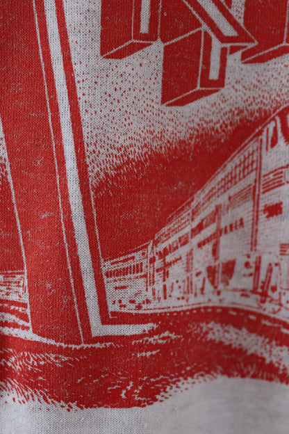 Vintage 1980s Pennsylvania railroad t shirt - train print - white tee - 44” chest