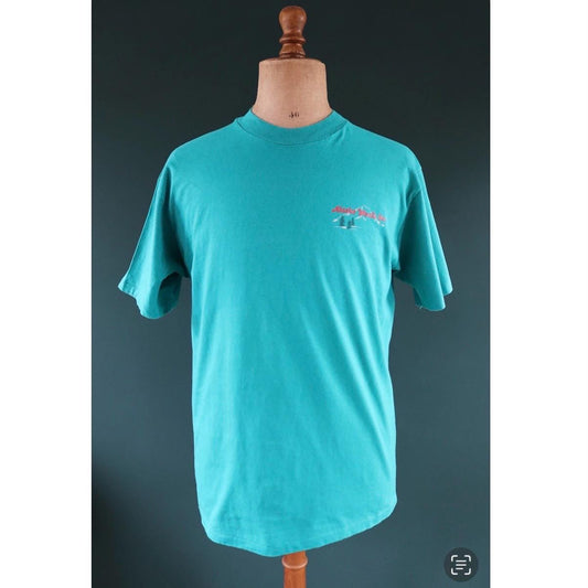 Vintage 1990s teal green Alaska t shirt - 43” chest