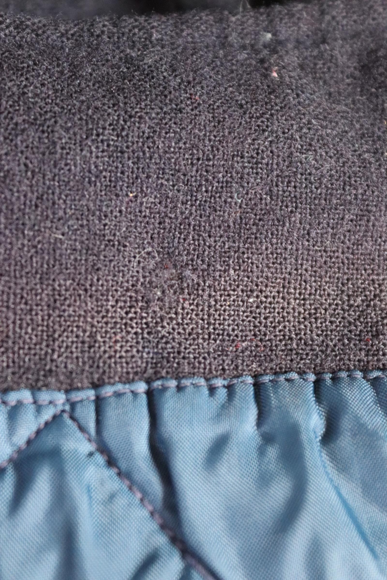 Vintage 1990s Pendleton wool shirt - plain navy blue - Western style - 40” chest