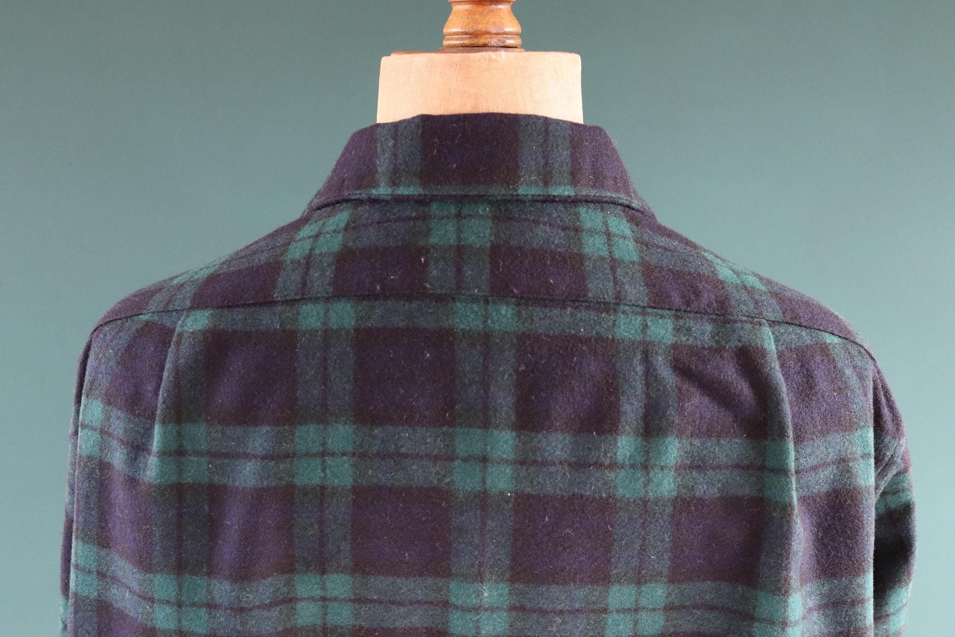 Vintage 1990s Pendleton wool board shirt - Blackwatch tartan - 56” chest