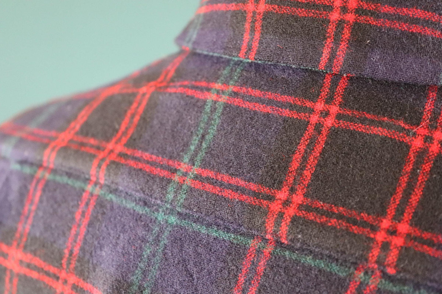 Vintage 1950s Pendleton wool board shirt - blue plaid - 42” chest