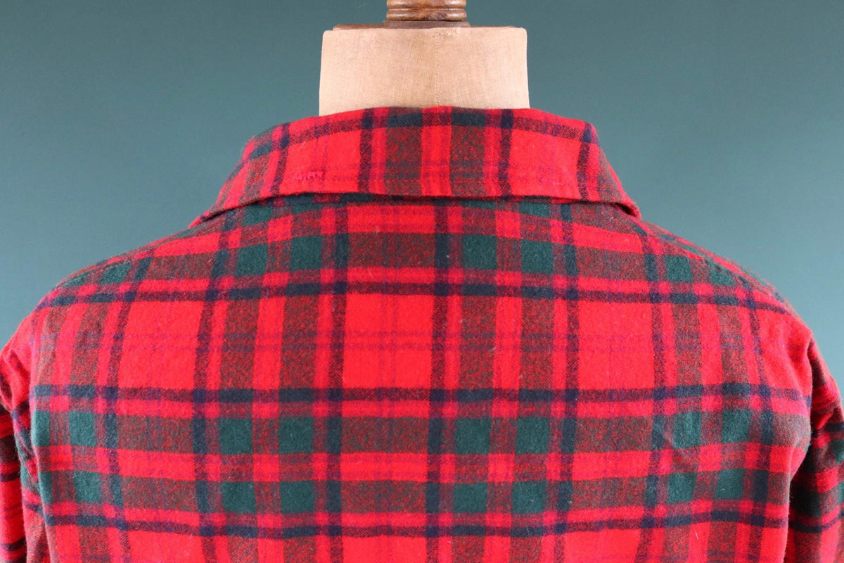 Vintage Pendleton wool 49er jacket - red plaid - Ivy League style - 54” chest