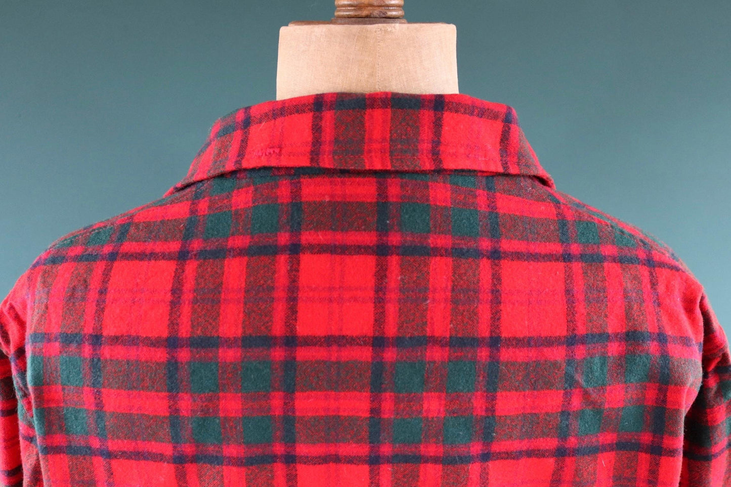 Vintage Pendleton wool 49er jacket - red plaid - Ivy League style - 54” chest