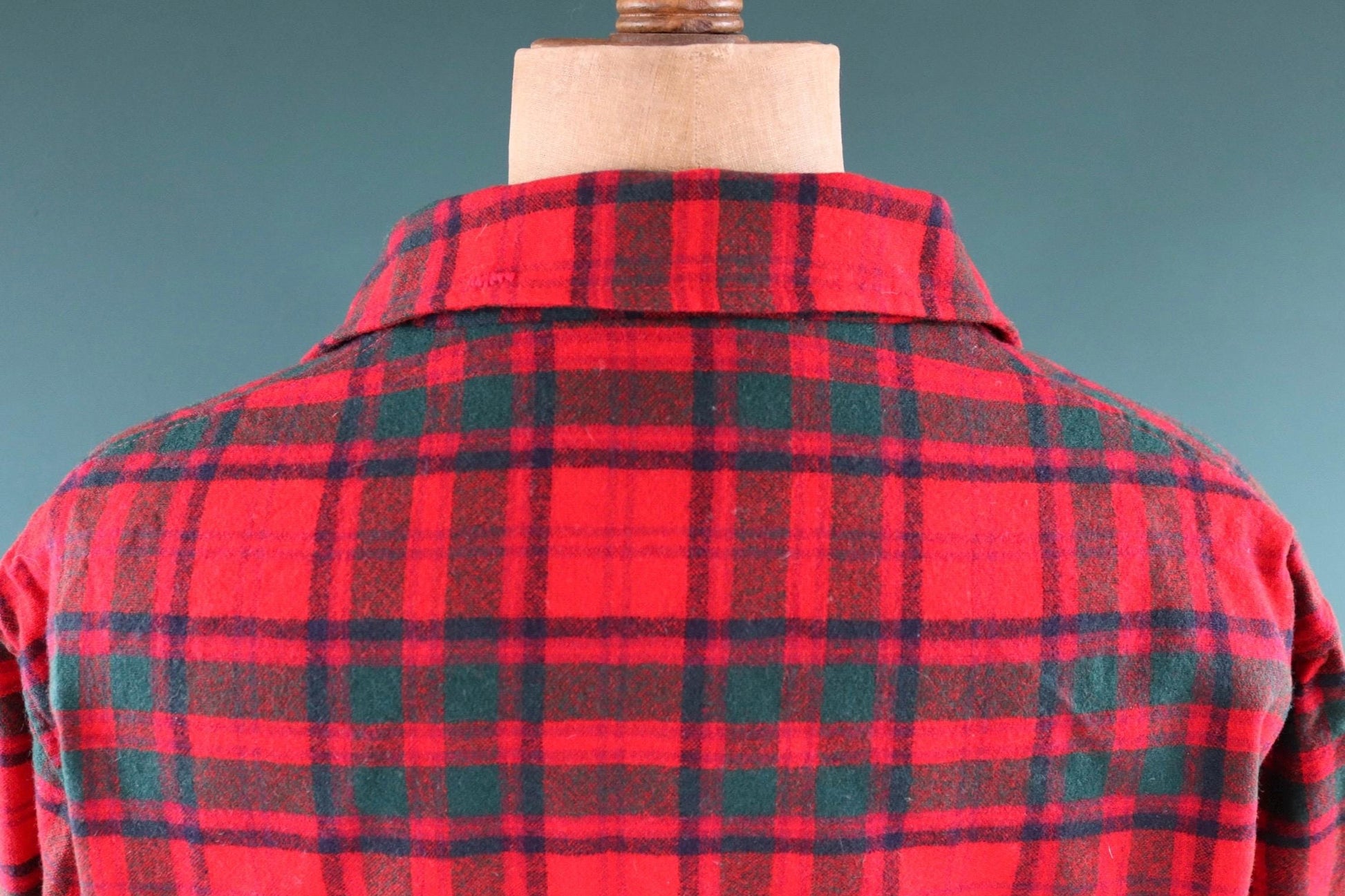 Vintage Pendleton wool 49er jacket - red plaid - Ivy League style - 54” chest