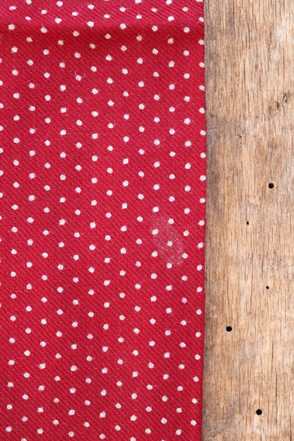 Vintage 1960s Tootal tasseled scarf - burgundy red - mod northern soul - made in England