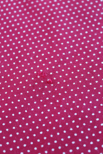 Vintage 1960s Tootal tasseled scarf - burgundy red - mod northern soul - made in England