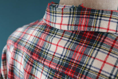 Vintage 1950s Pendleton wool board shirt - red plaid - 47” chest