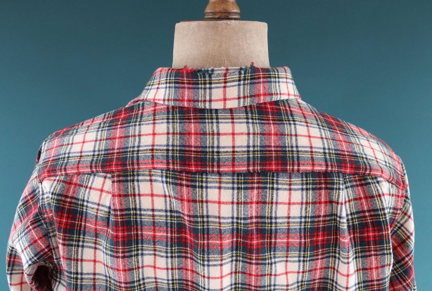 Vintage 1950s Pendleton wool board shirt - red plaid - 47” chest