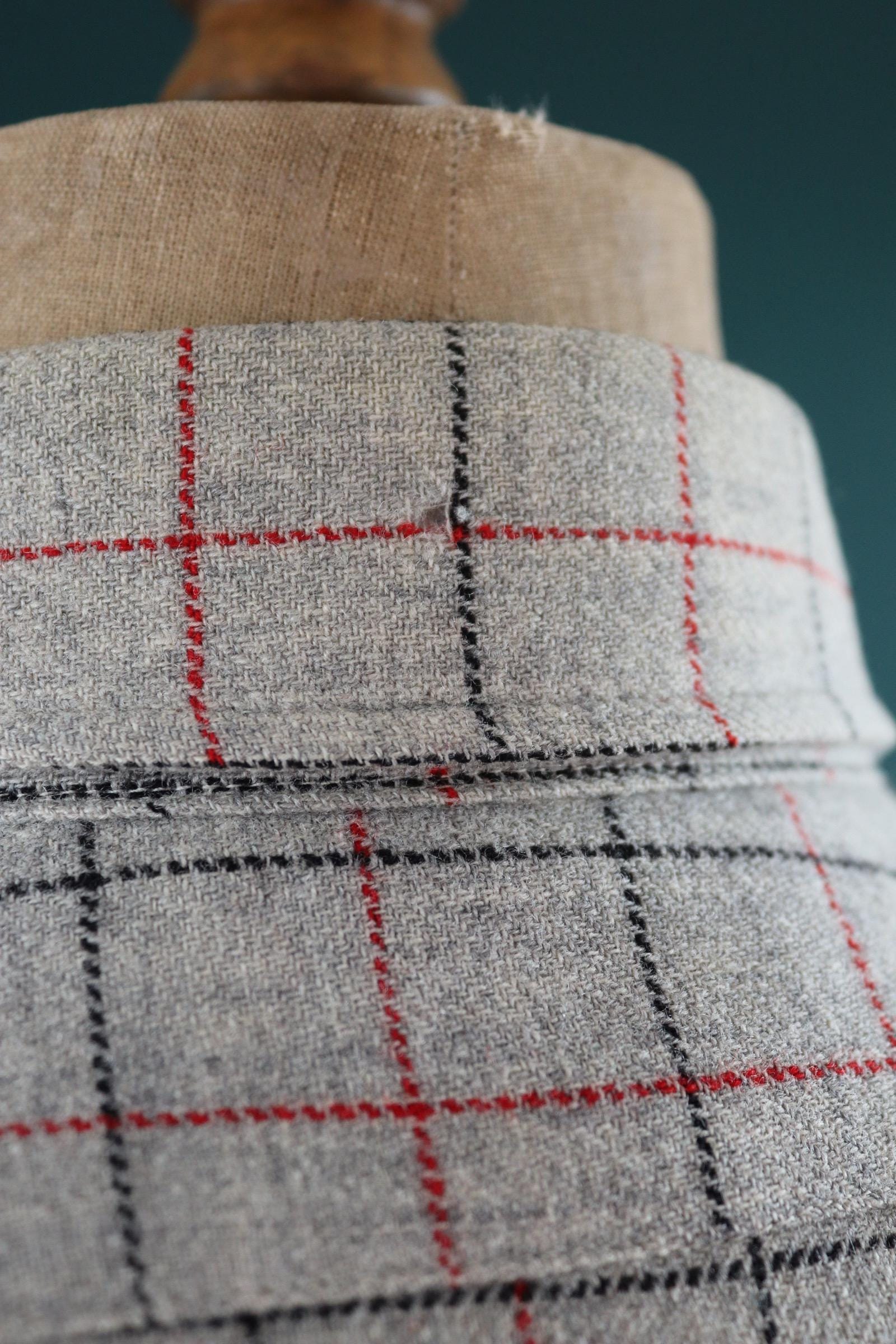 Vintage 1990s Pendleton wool shirt - grey plaid - 46” chest