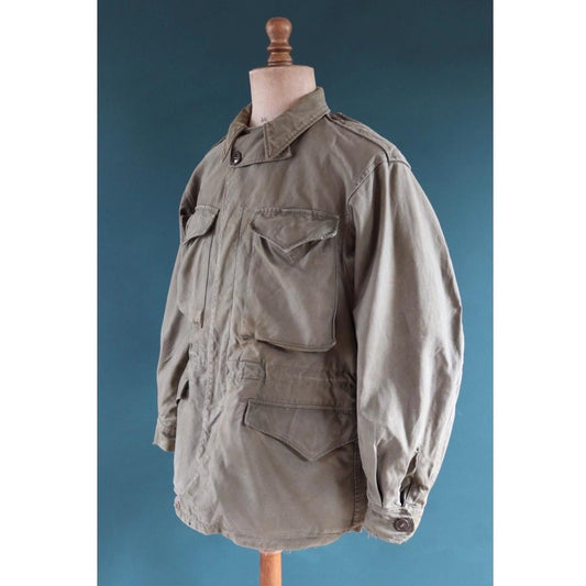 Vintage 1940s US army field jacket - WW2 M43 - 45” chest
