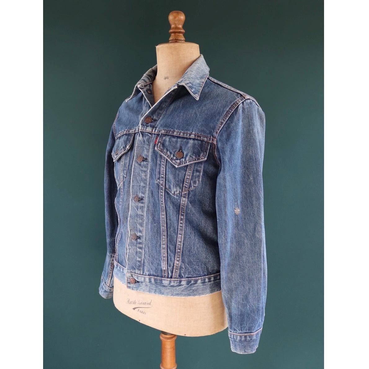 Vintage 1970s Levis big E denim jacket - Levi Strauss red tab - type 3 - trucker workwear - 41” chest