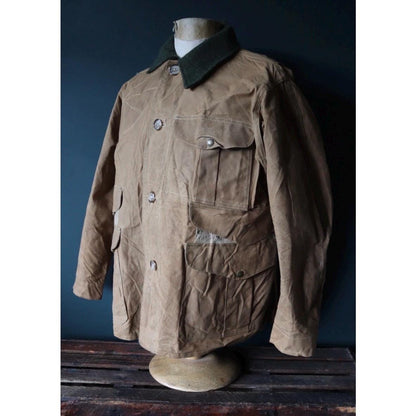 Vintage CC Filson waxed jacket - hunting workwear - tin cloth cruiser - 49” chest - waterproof