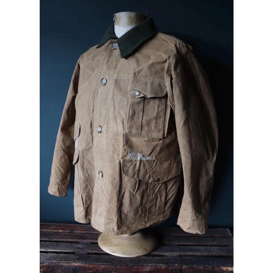 Vintage CC Filson waxed jacket - hunting workwear - tin cloth cruiser - 49” chest - waterproof