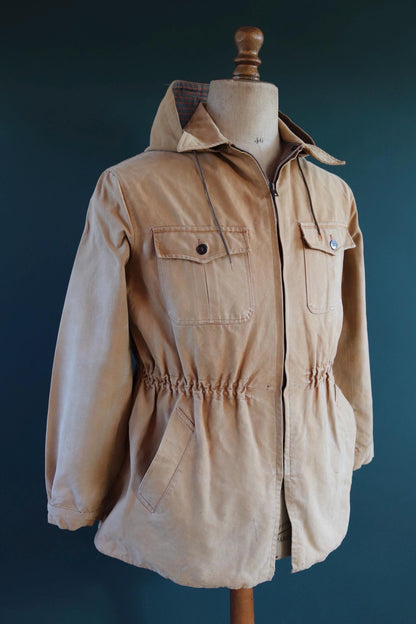 Vintage 1950s 60s French hunting jacket - workwear coat - 43” chest