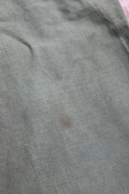 Vintage 1940s 50s Swedish army trousers - military workwear - cotton twill buckle back pants - utility field chore - 38” x 29”