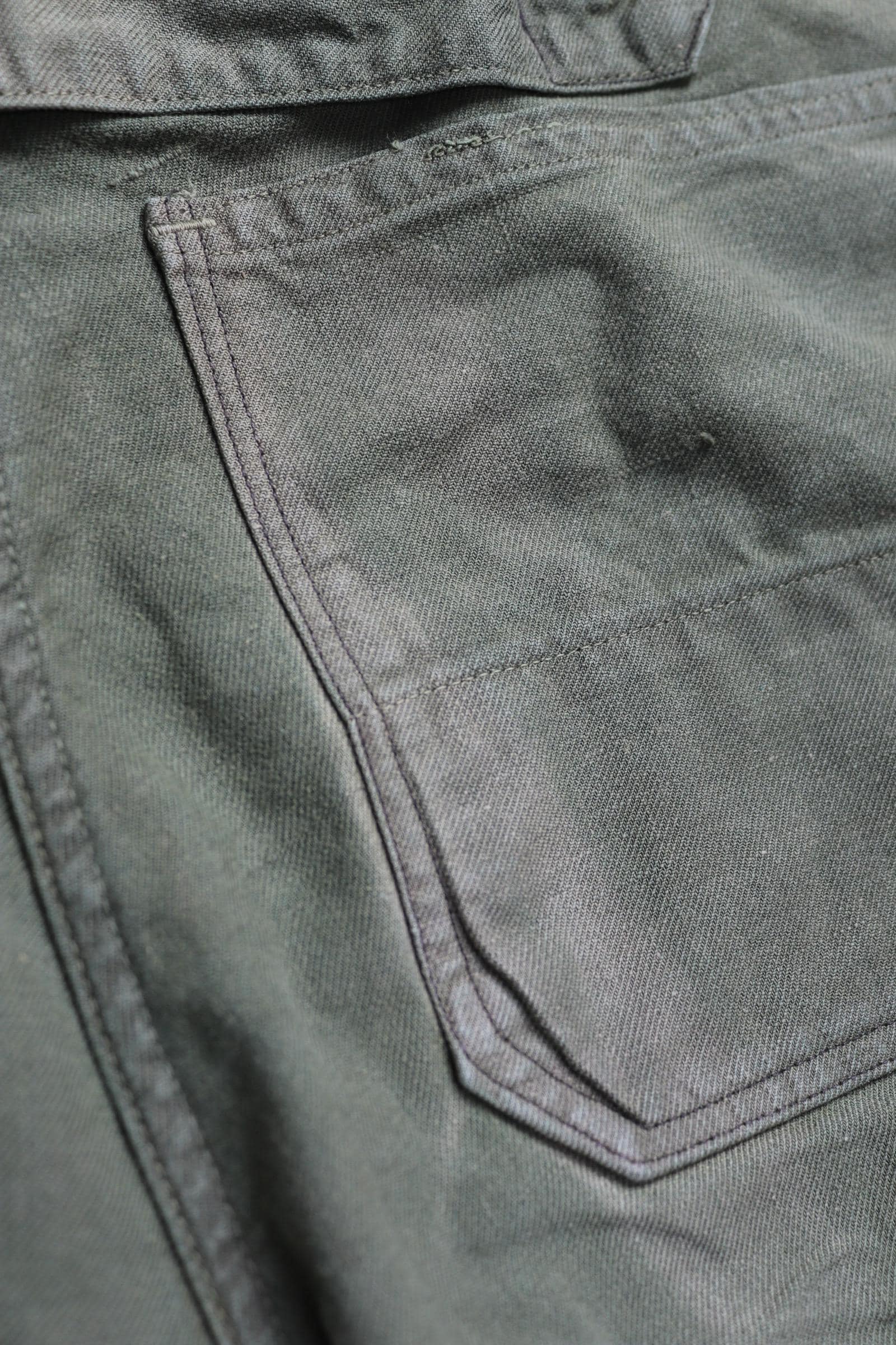 Vintage 1940s 50s Swedish army trousers - military workwear - cotton twill buckle back pants - utility field chore - 38” x 29”