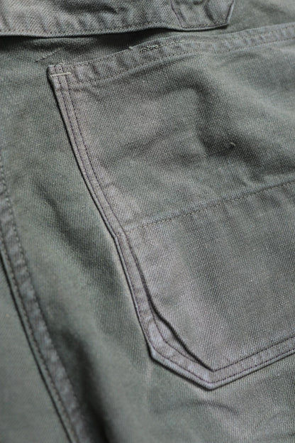 Vintage 1940s 50s Swedish army trousers - military workwear - cotton twill buckle back pants - utility field chore - 38” x 29”