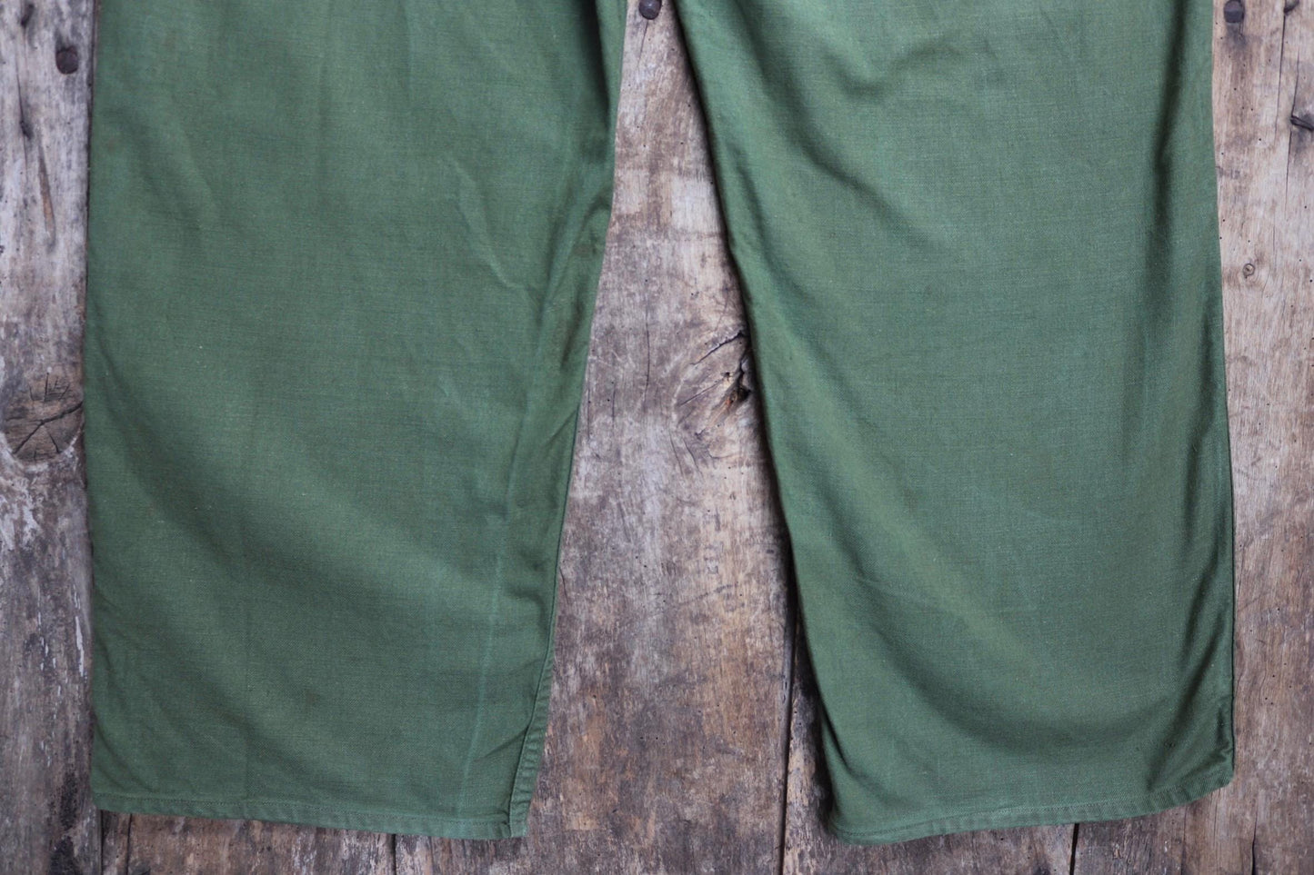 Vintage 1940s 50s Swedish army trousers - military workwear - cotton twill buckle back pants - utility field chore - 38” x 29”