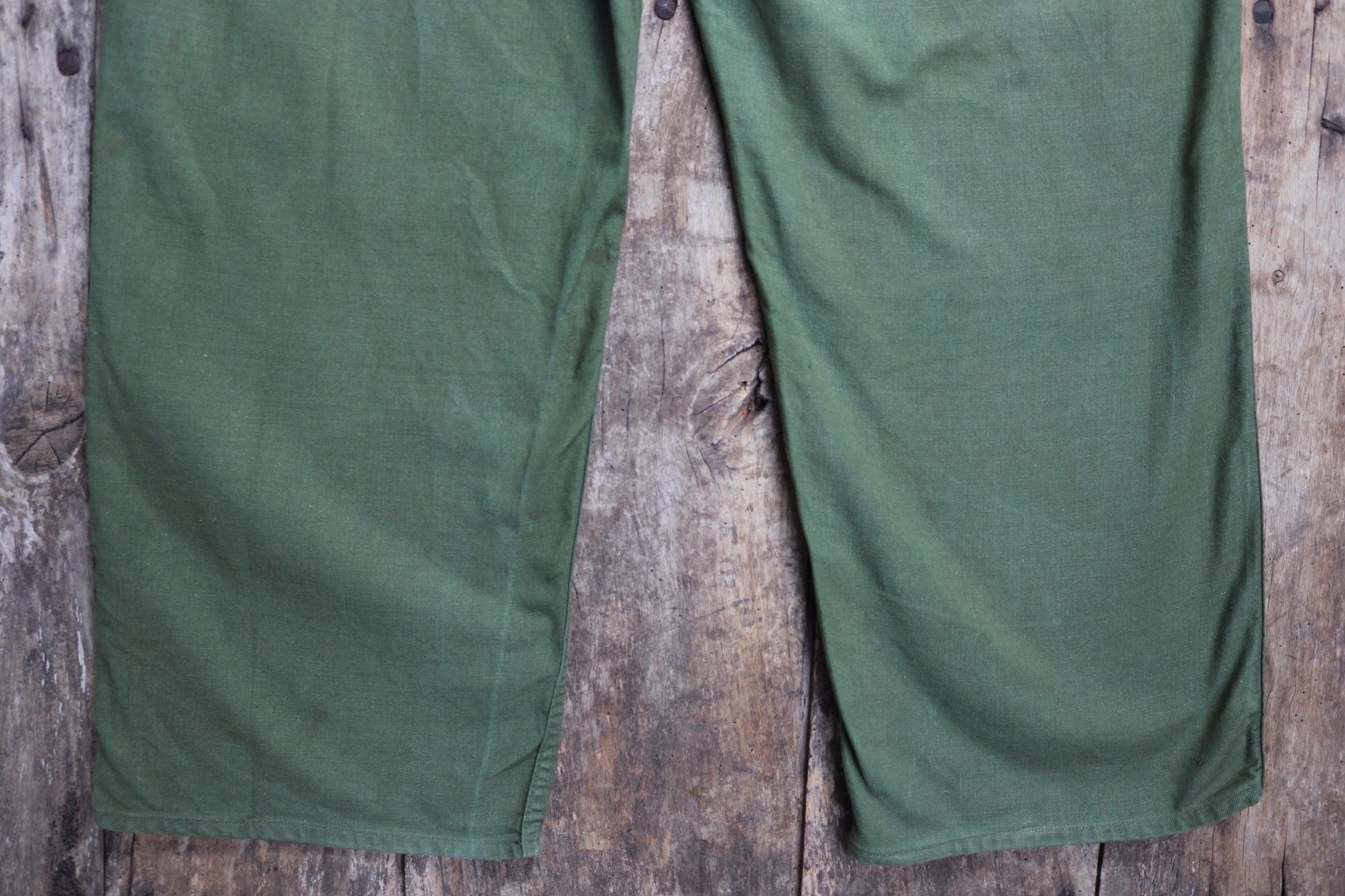 Vintage 1940s 50s Swedish army trousers - military workwear - cotton twill buckle back pants - utility field chore - 38” x 29”