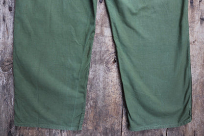 Vintage 1940s 50s Swedish army trousers - military workwear - cotton twill buckle back pants - utility field chore - 38” x 29”