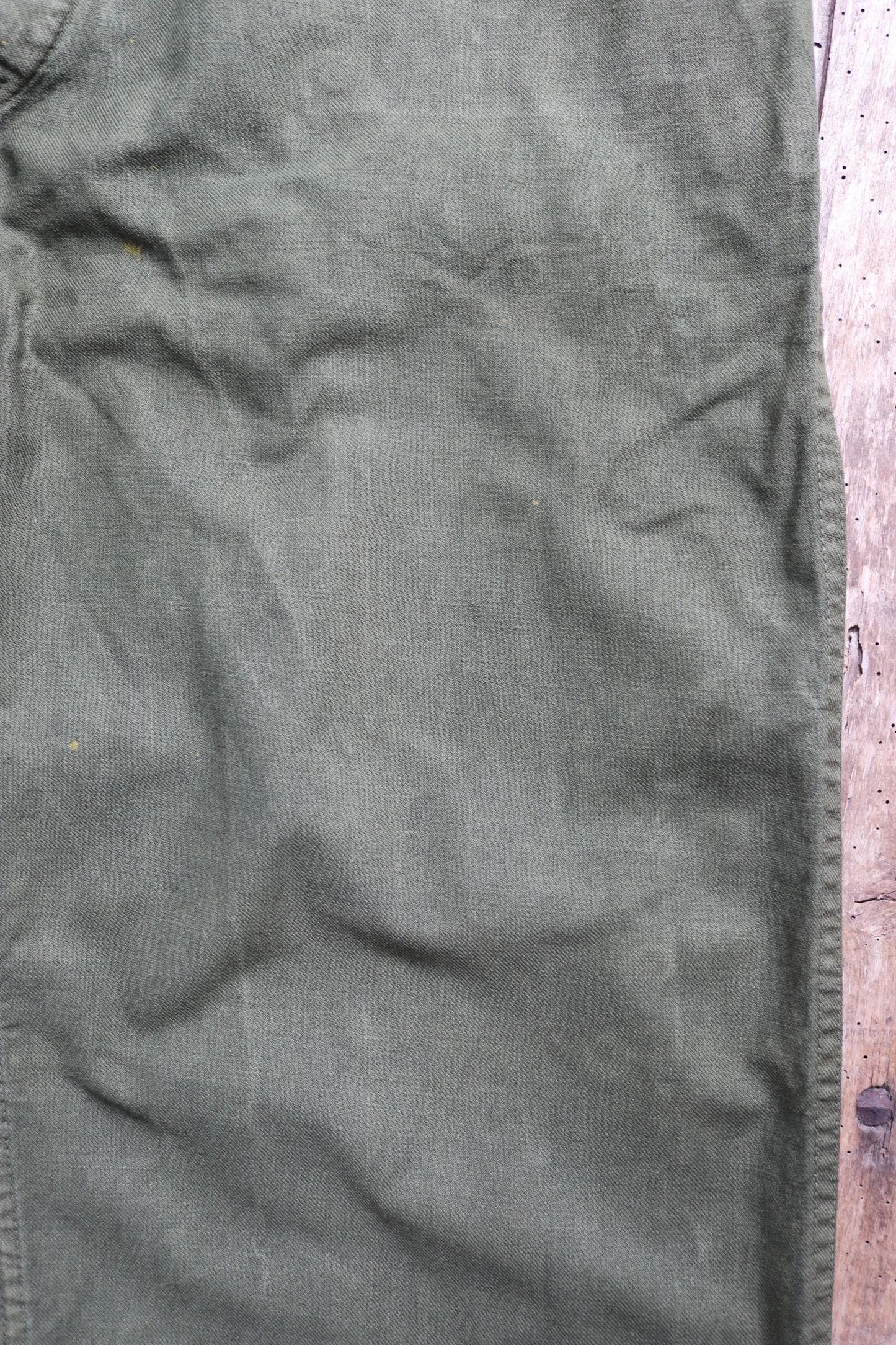 Vintage 1940s 50s Swedish army trousers - military workwear - cotton twill buckle back pants - utility field chore - 37” x 30”