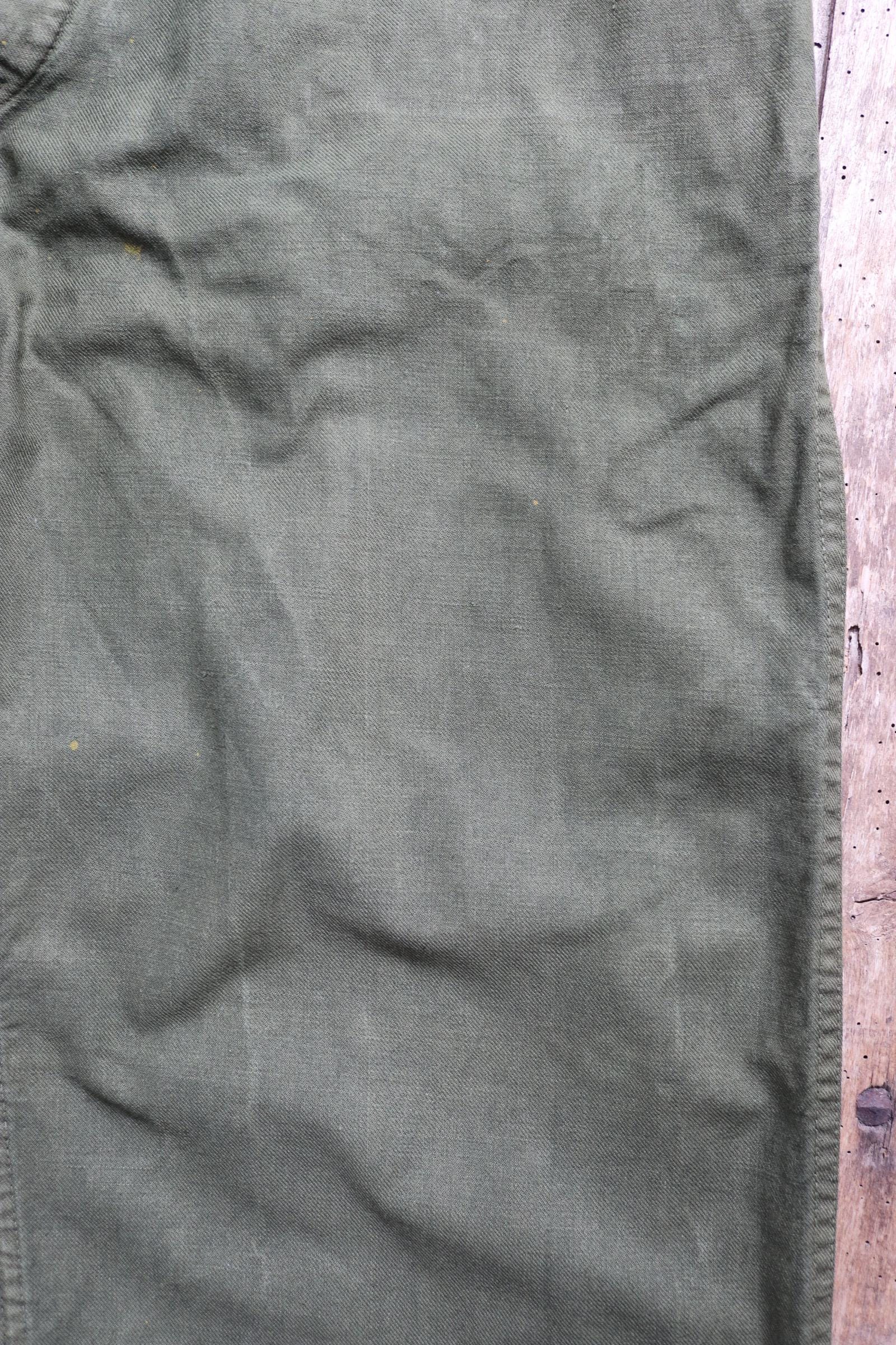 Vintage 1940s 50s Swedish army trousers - military workwear - cotton twill buckle back pants - utility field chore - 37” x 30”