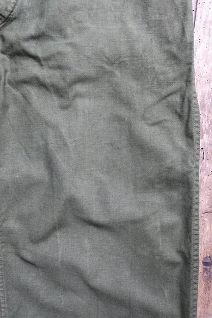 Vintage 1940s 50s Swedish army trousers - military workwear - cotton twill buckle back pants - utility field chore - 37” x 30”