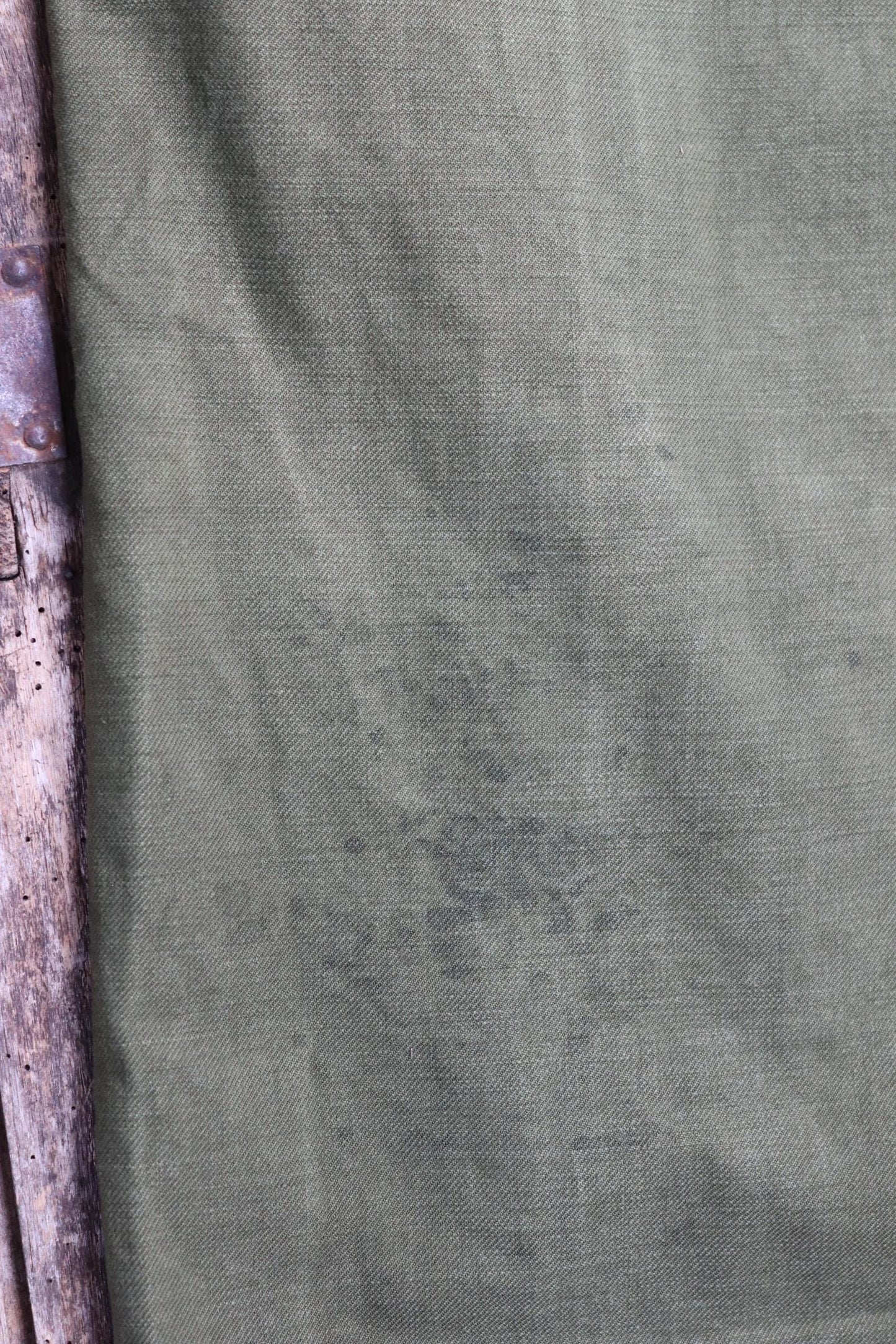 Vintage 1940s 50s Swedish army trousers - military workwear - cotton twill buckle back pants - utility field chore - 34” x 30”