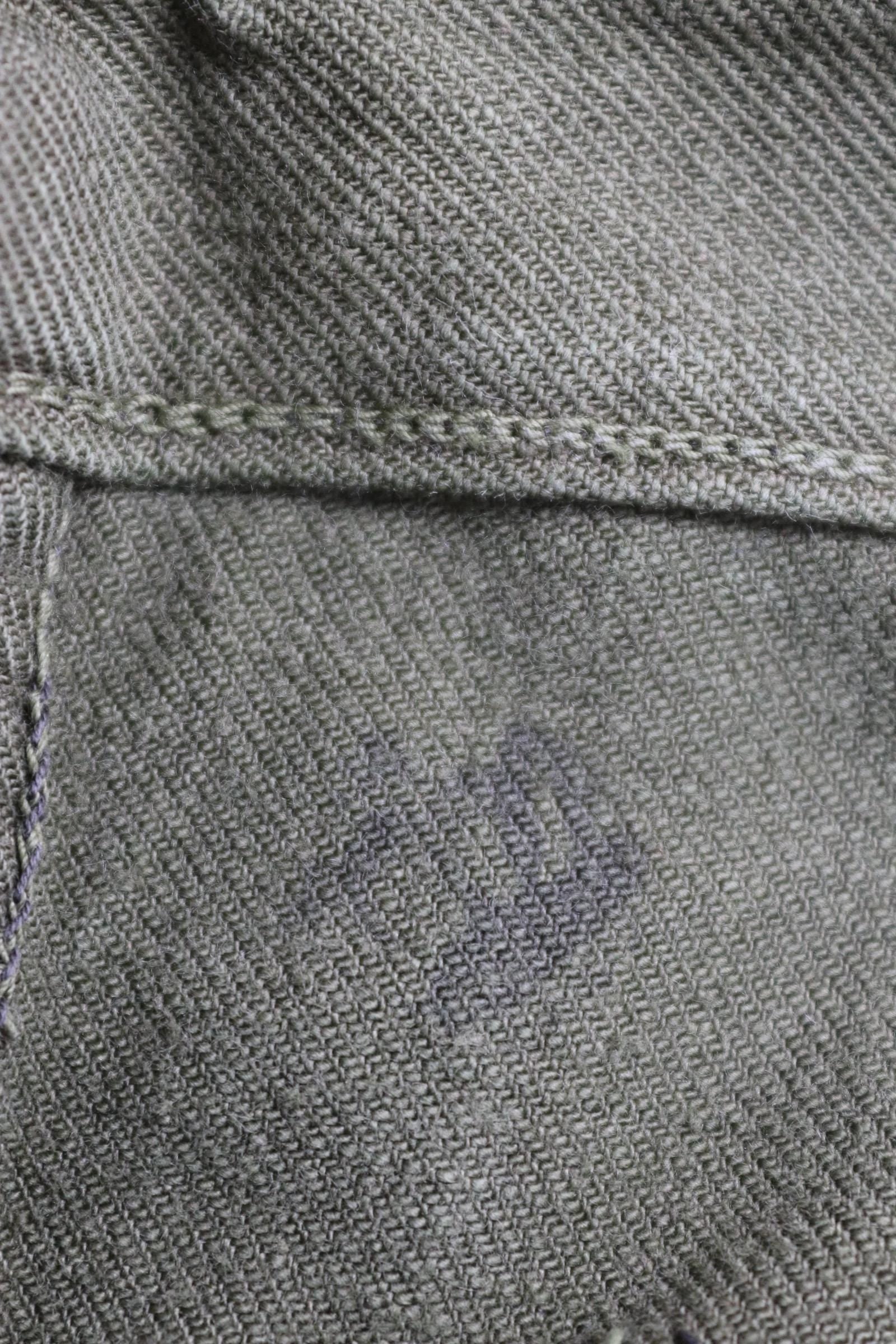 Vintage 1940s 50s Swedish army trousers - military workwear - cotton twill buckle back pants - utility field chore - 40” x 29”