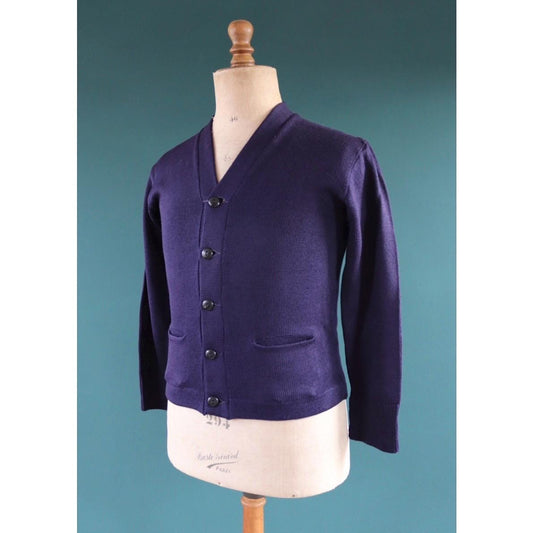 Vintage wool varsity sweater - 1950s knitwear - Ivy style - 36” chest