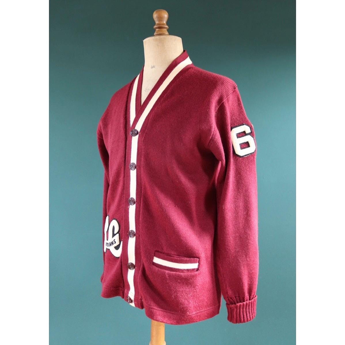 Vintage wool college sweater - varsity knit - 1960s Ivy jumper - 42” chest