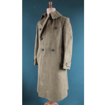 Antique 1910s WW1 wool trench coat - M1917 - antique US army - military greatcoat - doughboy overcoat - 42” chest