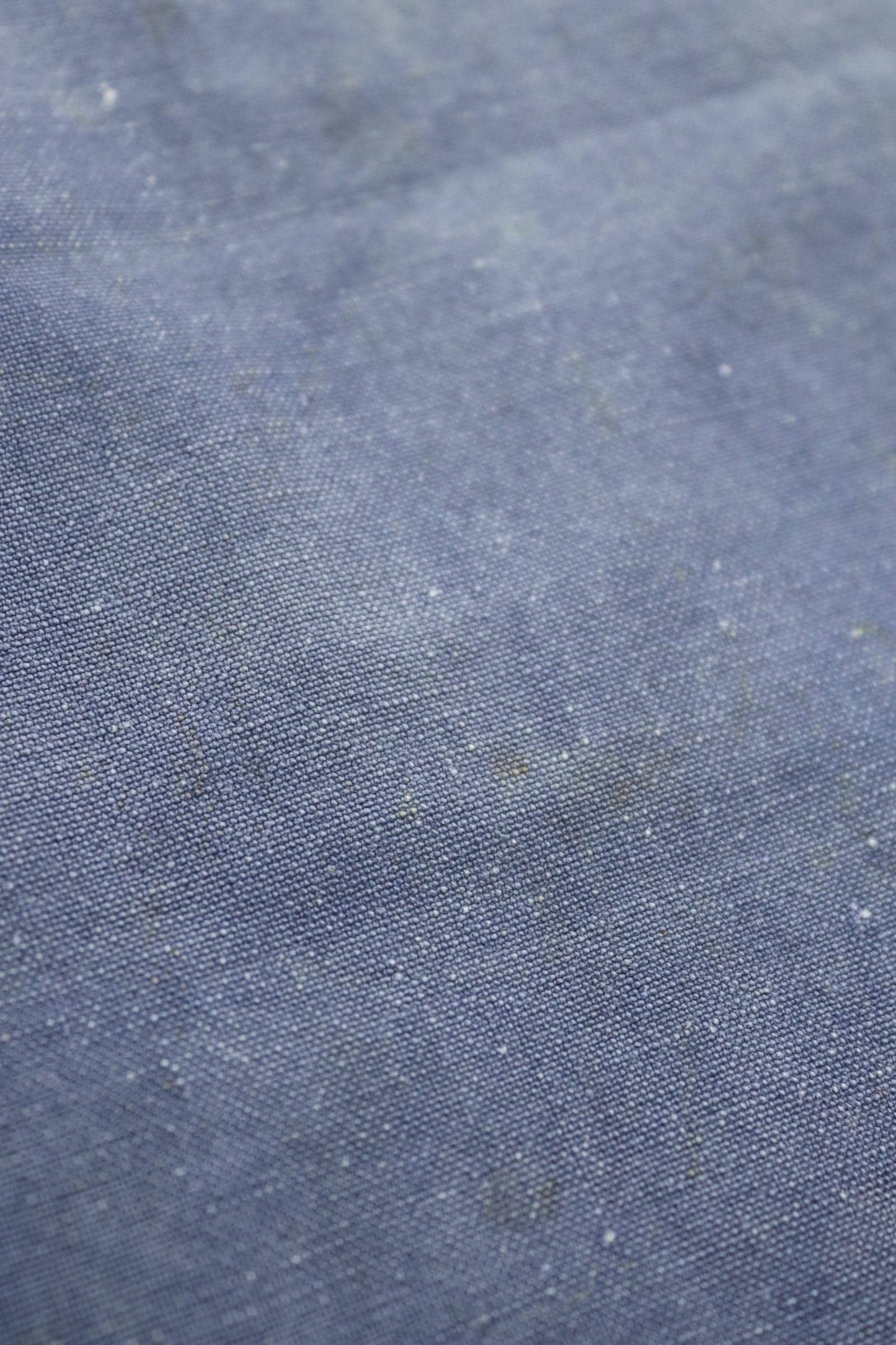 Vintage French workwear trousers - 1930s chore pants - sun faded blue cotton - 34” x 27”