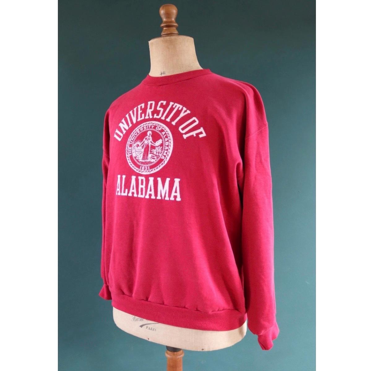 Vintage 1970s 80s Russel Athletic sweatshirt - University of Alabama - 48" chest - sportswear
