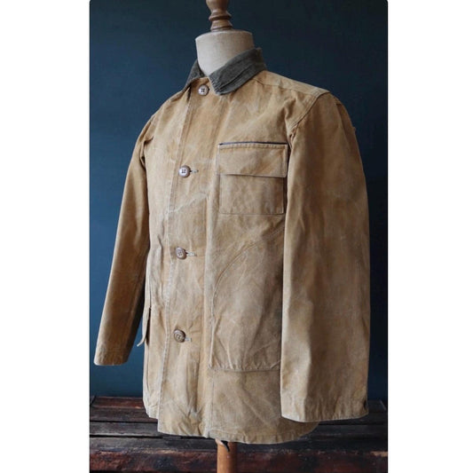 Vintage 1970s Duxbak hunting jacket - canvas chore coat - American workwear - 45" chest
