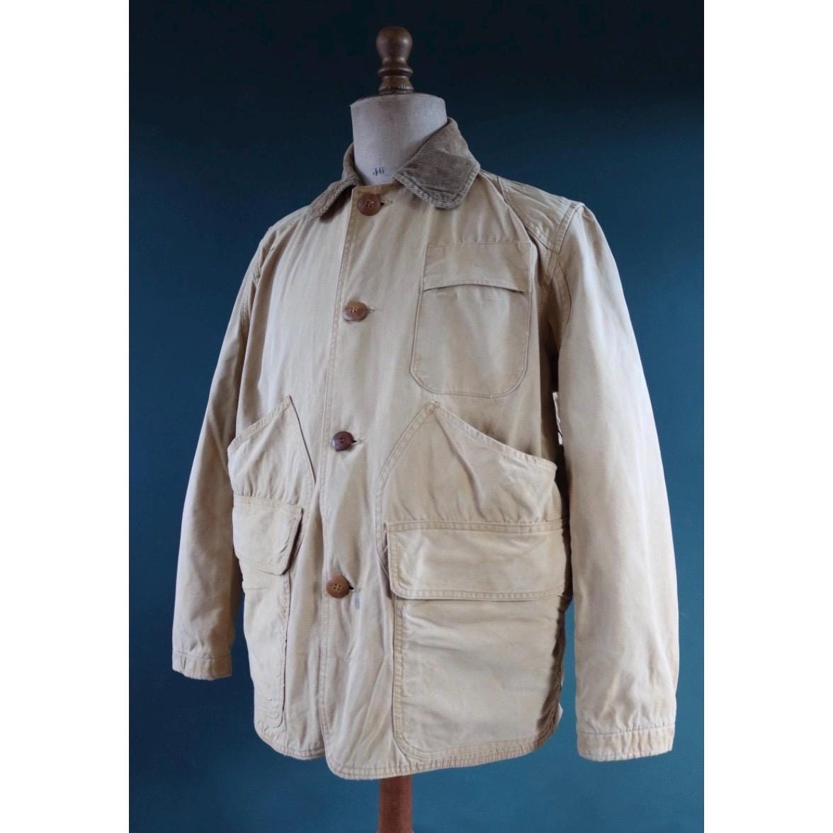 Vintage 1950s hunting jacket - American workwear - chore coat - 50" chest