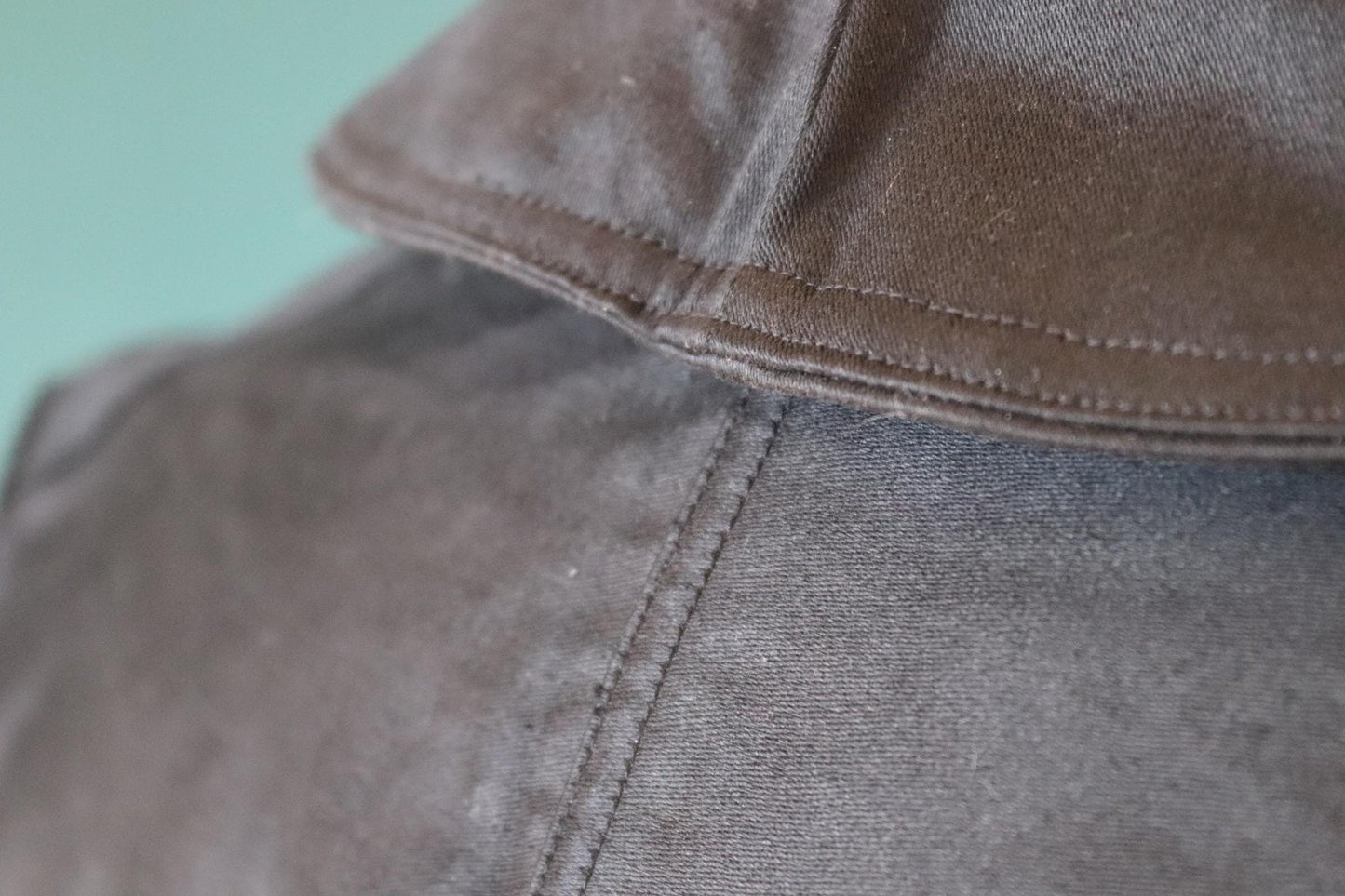 Vintage French black moleskin workwear jacket - 1940s 50s chore coat - deadstock - 41” chest