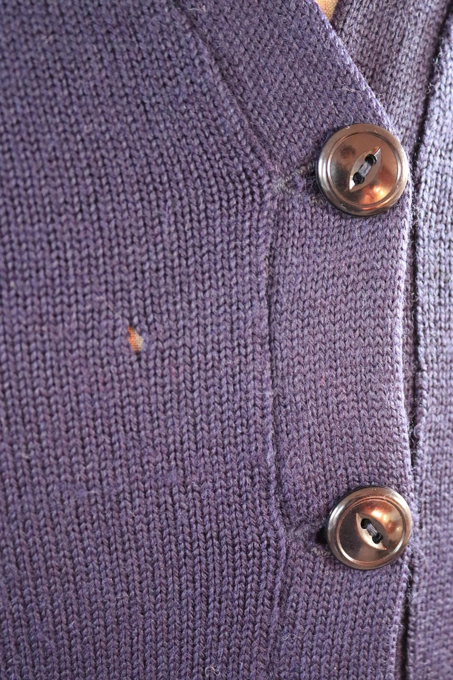 Vintage 1960s varsity sweater - chenille patch - knitted cardigan - 38” chest