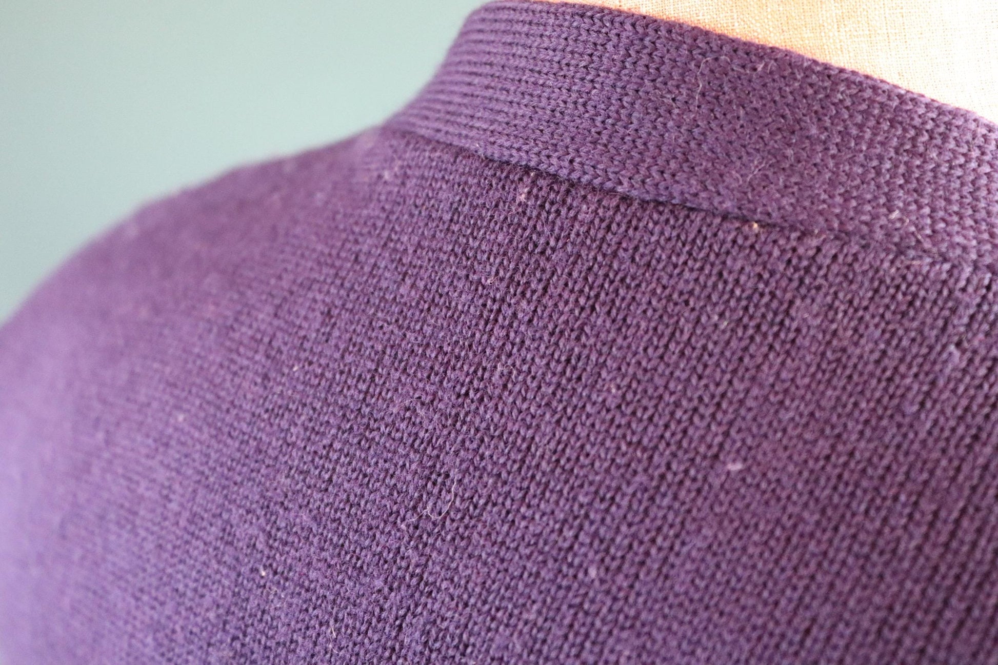 Vintage 1960s varsity sweater - chenille patch - knitted cardigan - 38” chest