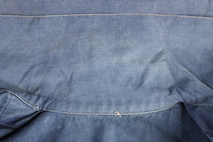 Vintage French workwear smock - 1930s chore shirt - sun faded indigo blue cotton - 40” chest