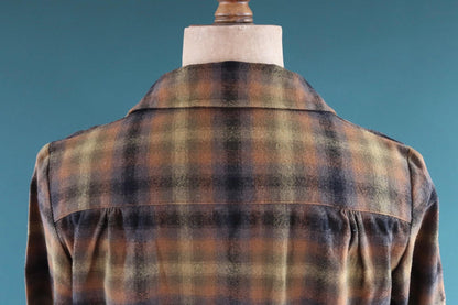 Vintage women’s Pendleton 49er jacket - autumn colours - 1950s plaid wool - 48" chest