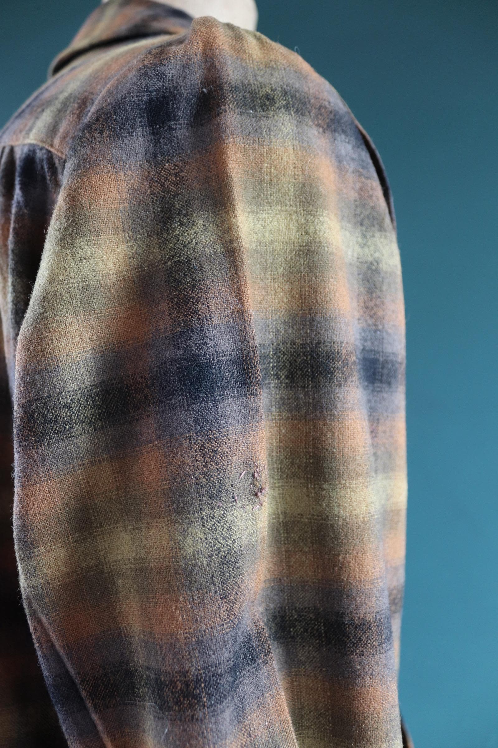 Vintage women’s Pendleton 49er jacket - autumn colours - 1950s plaid wool - 48" chest