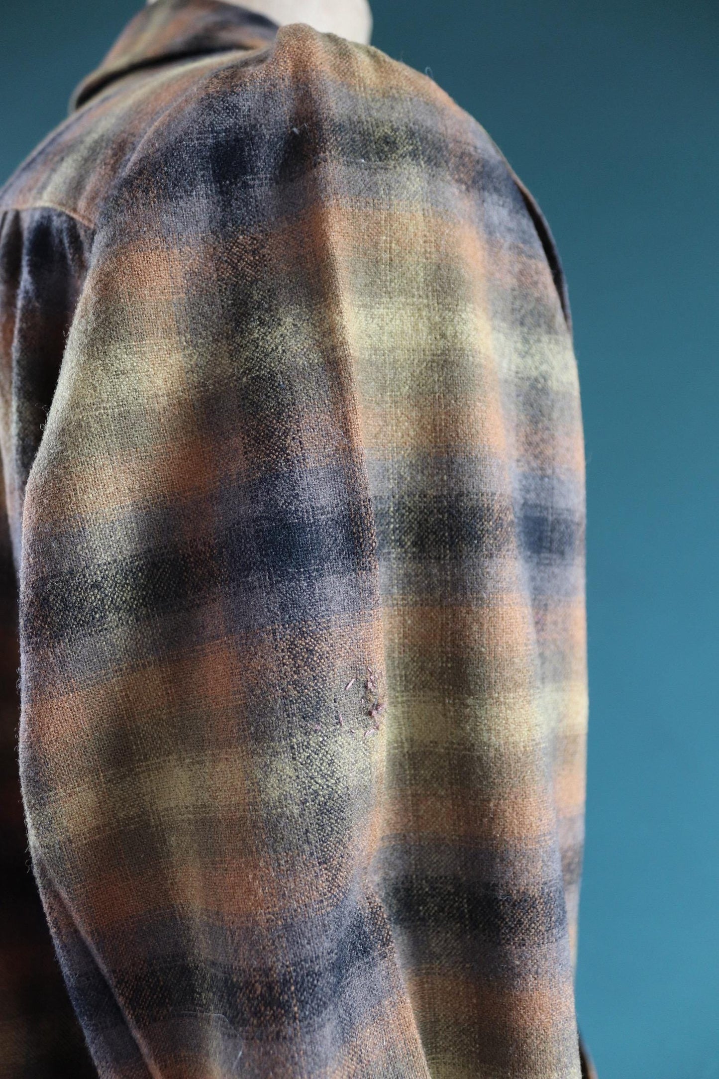 Vintage women’s Pendleton 49er jacket - autumn colours - 1950s plaid wool - 48" chest