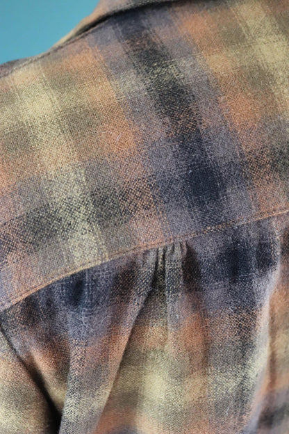 Vintage women’s Pendleton 49er jacket - autumn colours - 1950s plaid wool - 48" chest