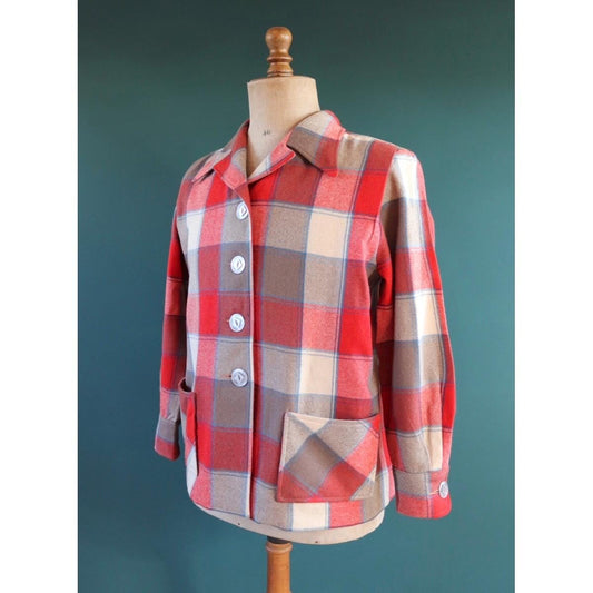Vintage 1950s 60s wool 49er jacket - womens Pendleton - 46" chest