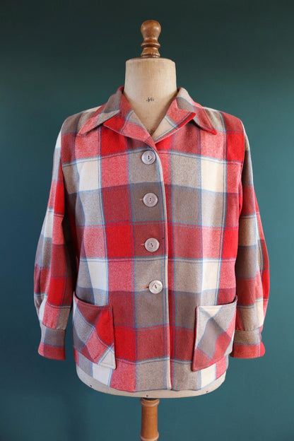 Vintage 1950s 60s wool 49er jacket - womens Pendleton - 46" chest