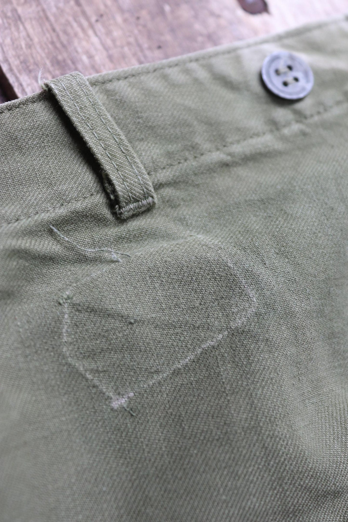 Vintage Swedish workwear trousers - utility chore pants - buckle back - 36” x 30”