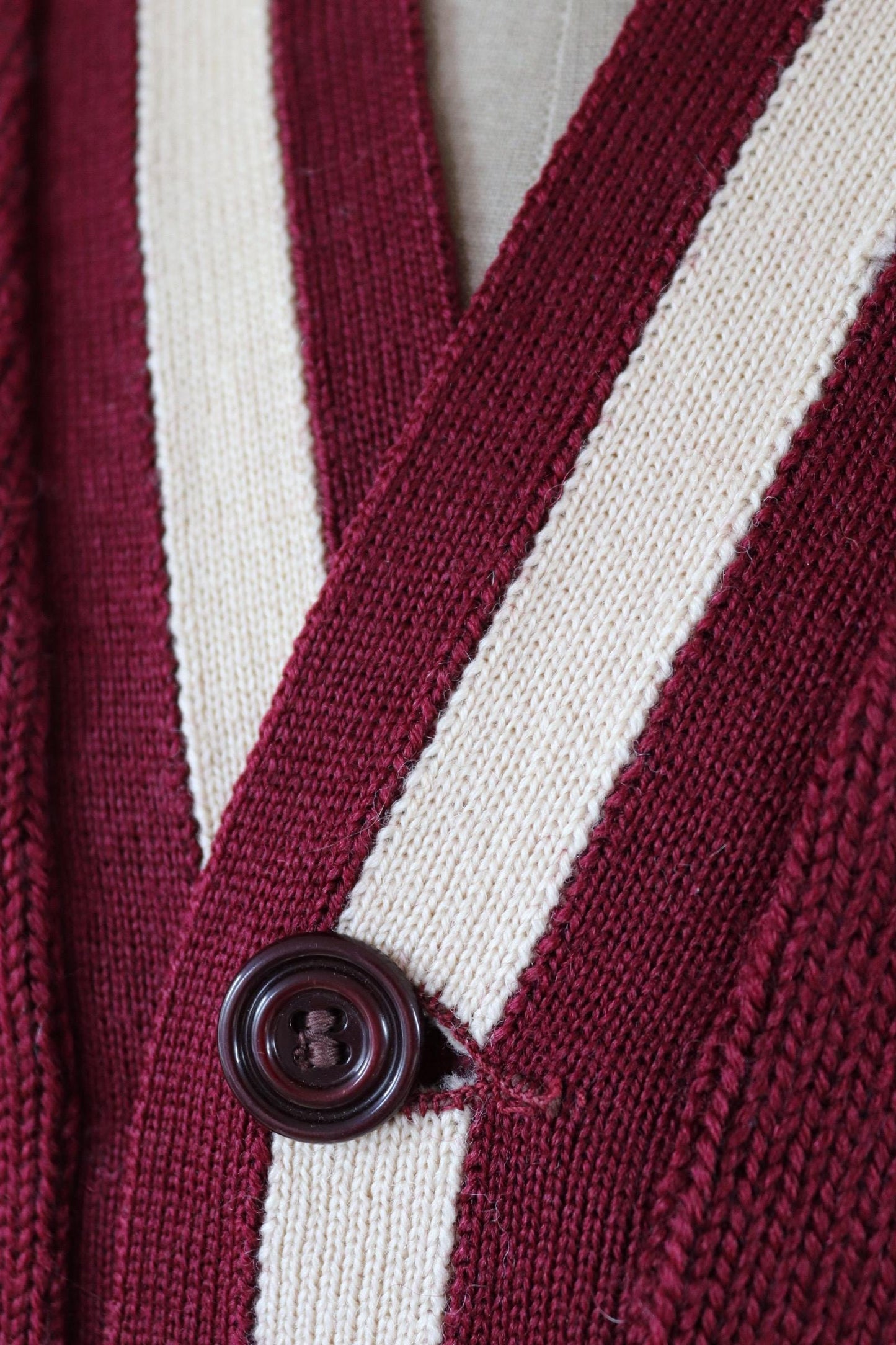 Vintage wool college sweater - varsity knit - 1960s Ivy jumper - 42” chest